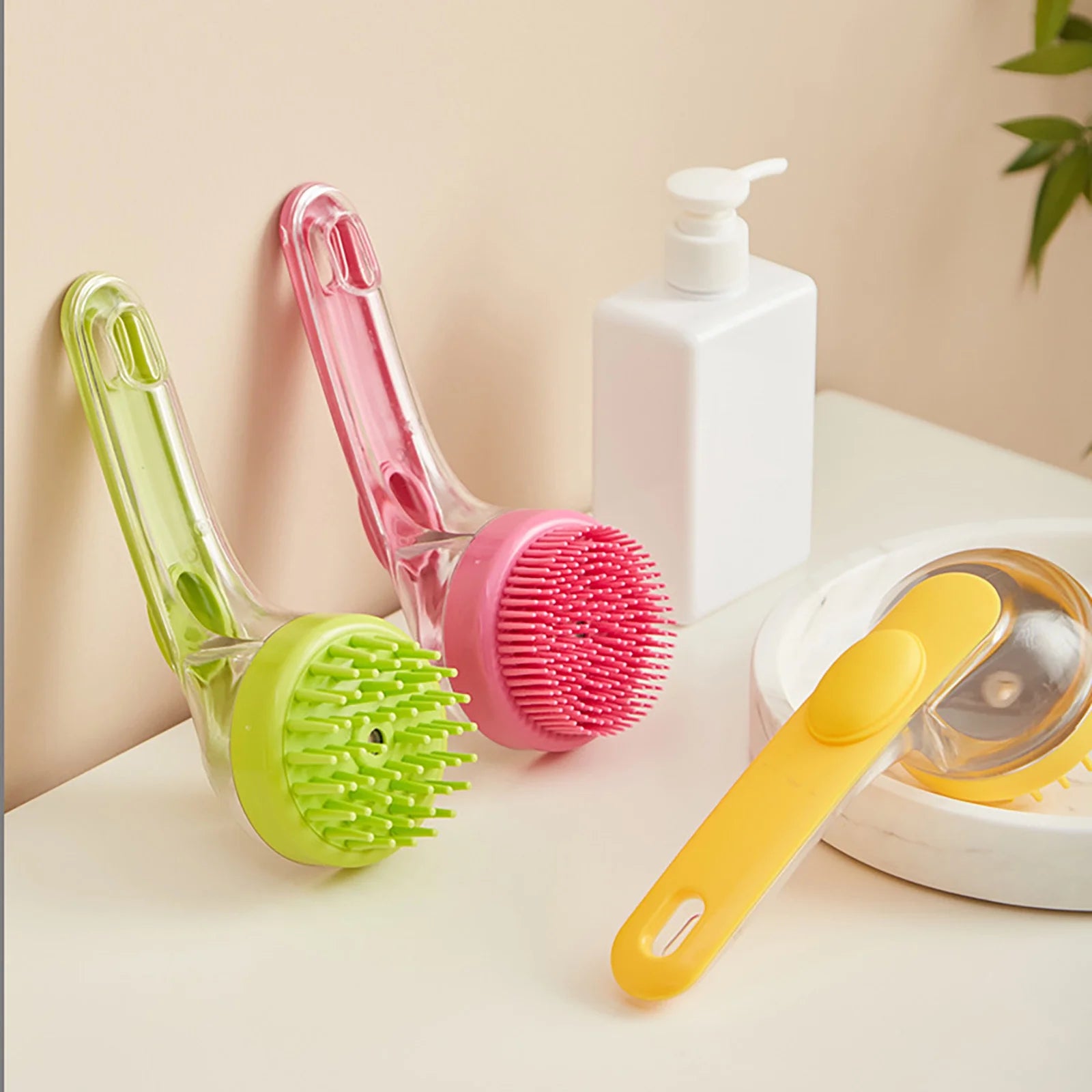 Pet Bath Brush 2025 New Dog Bath Brush Dog Scrubber for Bath Dog Wash Brush for Bathing Dog Grooming Massage Brush for Long Short Haired Dogs Cats Shower Soft Brush for Dogs Rabbit Nail Baby Soft Hair